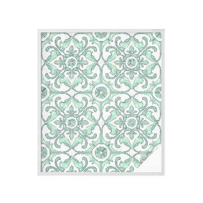 Folia dekoracyjna na okna Zielona symetria