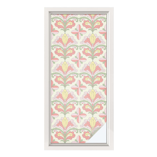 Naklejka na okno dająca prywatność Roślinna elegancja