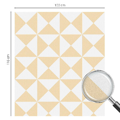 Naklejka na okno mleczna witraż Geometryczne trójkąty