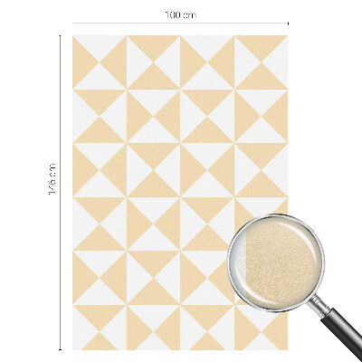 Naklejka na okno mleczna witraż Geometryczne trójkąty