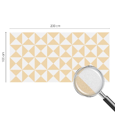 Naklejka na okno mleczna witraż Geometryczne trójkąty