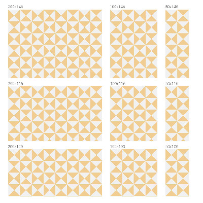 Naklejka na okno mleczna witraż Geometryczne trójkąty