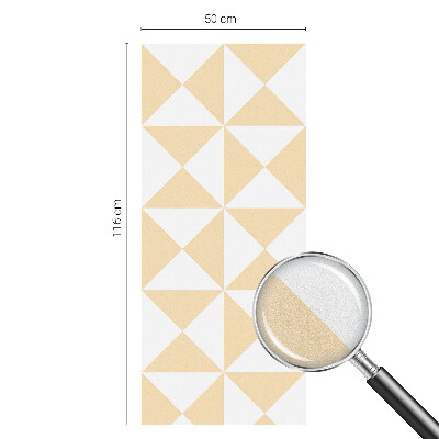 Naklejka na okno mleczna witraż Geometryczne trójkąty