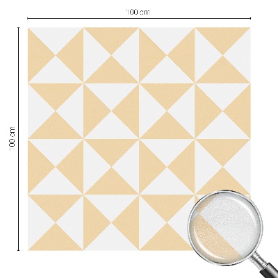 Naklejka na okno mleczna witraż Geometryczne trójkąty