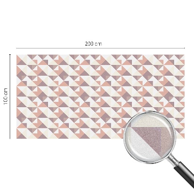 Mleczna naklejka na okno Nowoczesne trójkąty