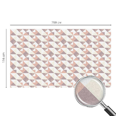 Mleczna naklejka na okno Nowoczesne trójkąty