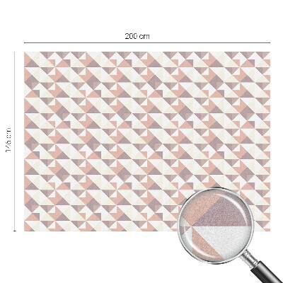 Mleczna naklejka na okno Nowoczesne trójkąty