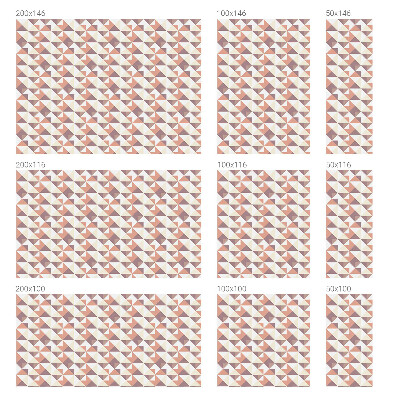 Mleczna naklejka na okno Nowoczesne trójkąty