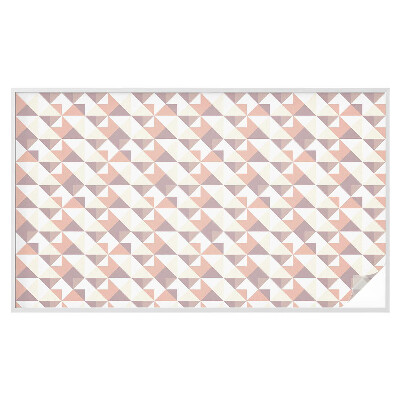 Mleczna naklejka na okno Nowoczesne trójkąty