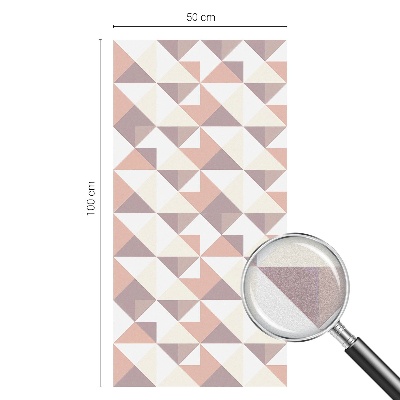 Mleczna naklejka na okno Nowoczesne trójkąty