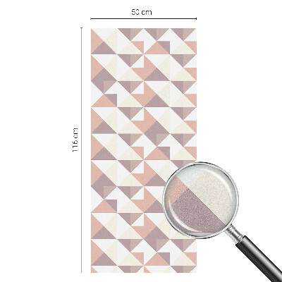 Mleczna naklejka na okno Nowoczesne trójkąty