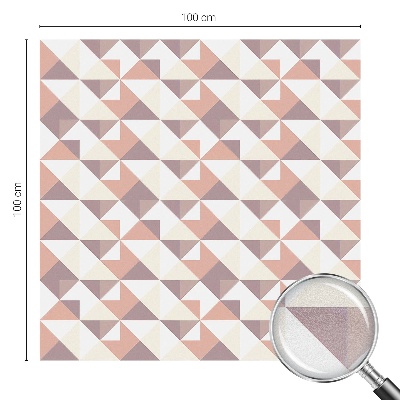 Mleczna naklejka na okno Nowoczesne trójkąty