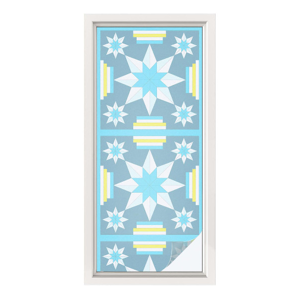 Folia okienna zapewniająca prywatność Gwiaździsty wzór