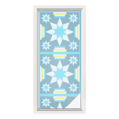 Folia okienna zapewniająca prywatność Gwiaździsty wzór