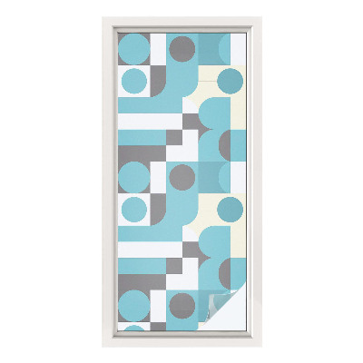 Naklejka na okno dająca prywatność Geometryczne wzory