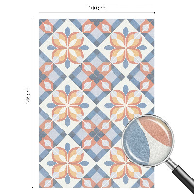 Naklejka na okno mleczna witraż Kolorowa symetria