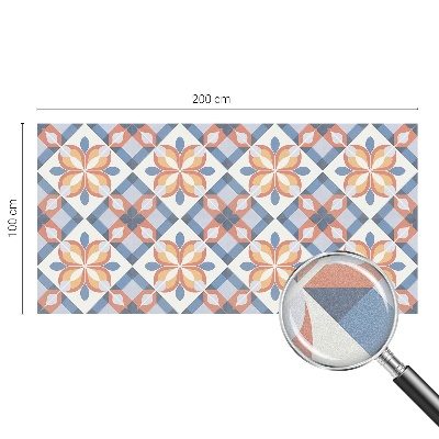 Naklejka na okno mleczna witraż Kolorowa symetria