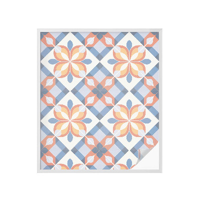 Naklejka na okno mleczna witraż Kolorowa symetria