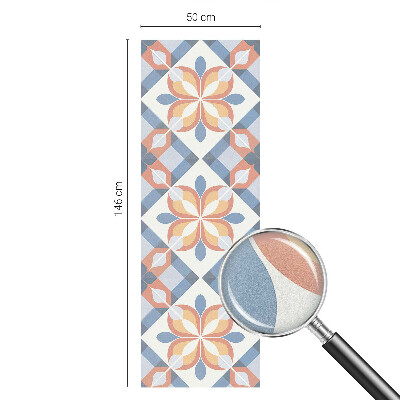 Naklejka na okno mleczna witraż Kolorowa symetria