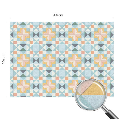 Folia okienna zapewniająca prywatność Kolorowa geometria
