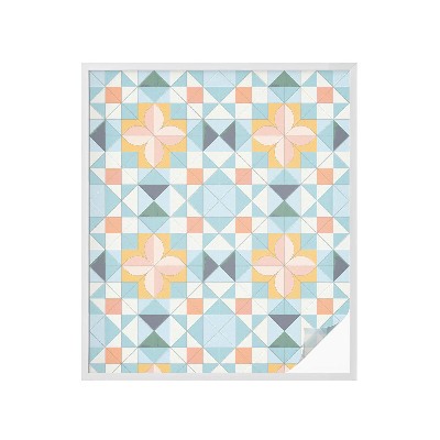 Folia okienna zapewniająca prywatność Kolorowa geometria