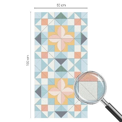 Folia okienna zapewniająca prywatność Kolorowa geometria