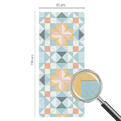 Folia okienna zapewniająca prywatność Kolorowa geometria