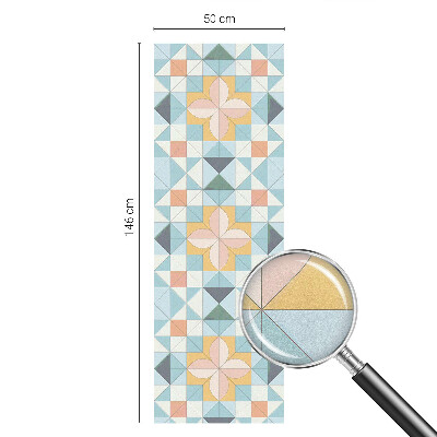 Folia okienna zapewniająca prywatność Kolorowa geometria