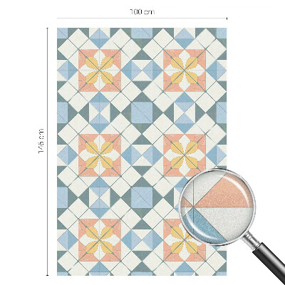 Naklejka na okno dająca prywatność Kolorowa symetria