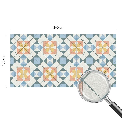 Naklejka na okno dająca prywatność Kolorowa symetria