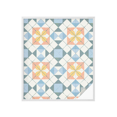 Naklejka na okno dająca prywatność Kolorowa symetria