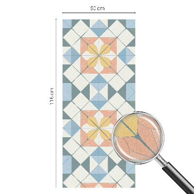 Naklejka na okno dająca prywatność Kolorowa symetria