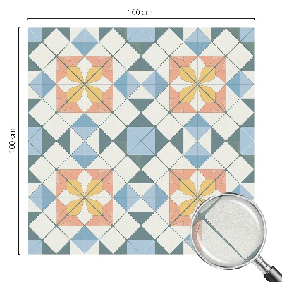 Naklejka na okno dająca prywatność Kolorowa symetria