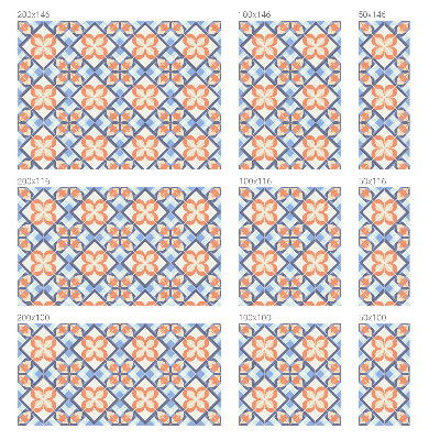 Mleczna naklejka na okno Kwiatowy wzór