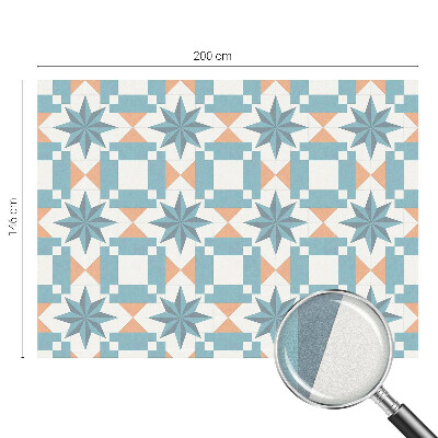 Naklejka na okno mleczna witraż Niebieskie gwiazdy