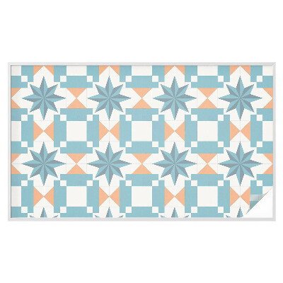 Naklejka na okno mleczna witraż Niebieskie gwiazdy