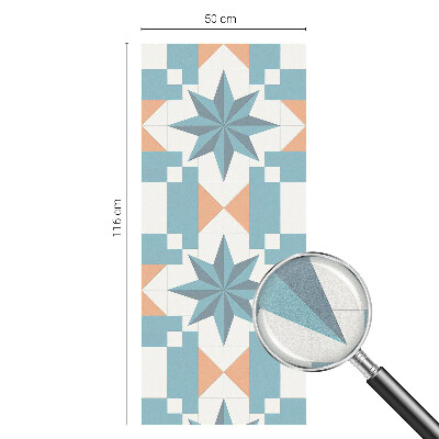 Naklejka na okno mleczna witraż Niebieskie gwiazdy