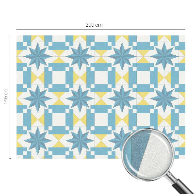 Folia okienna zapewniająca prywatność Niebieskie gwiazdy