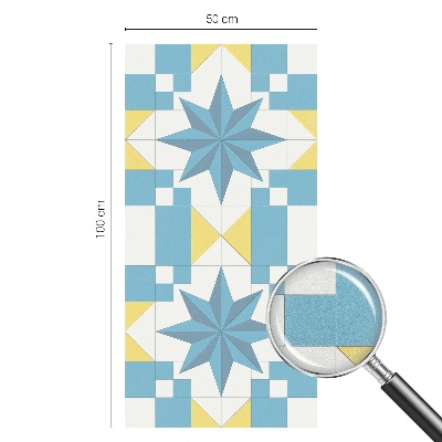 Folia okienna zapewniająca prywatność Niebieskie gwiazdy