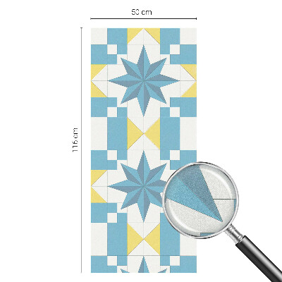 Folia okienna zapewniająca prywatność Niebieskie gwiazdy