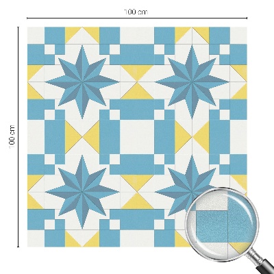 Folia okienna zapewniająca prywatność Niebieskie gwiazdy