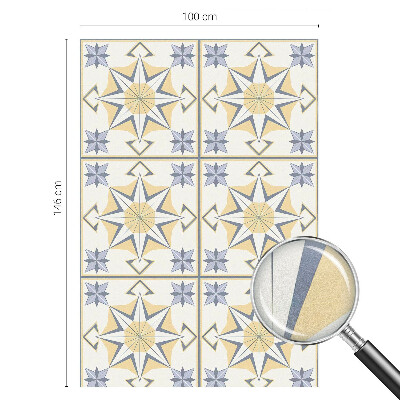 Naklejka na okno mleczna witraż Gwiazdy geometryczne