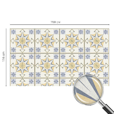 Naklejka na okno mleczna witraż Gwiazdy geometryczne