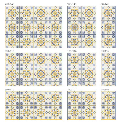 Naklejka na okno mleczna witraż Gwiazdy geometryczne