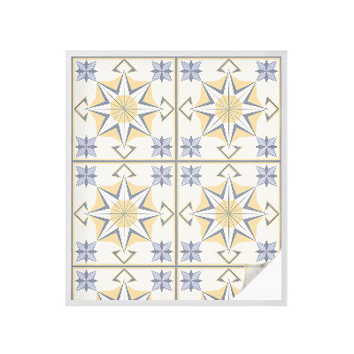 Naklejka na okno mleczna witraż Gwiazdy geometryczne