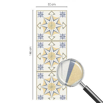 Naklejka na okno mleczna witraż Gwiazdy geometryczne