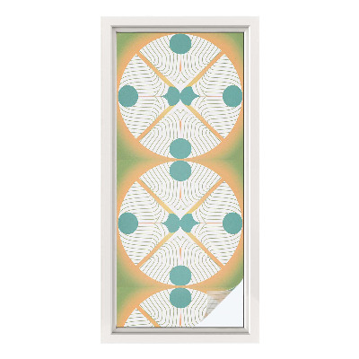 Naklejka na okno dająca prywatność Geometryczna harmonia