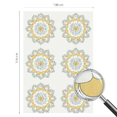 Naklejka na okno dająca prywatność Kolorowe mandale