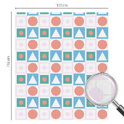 Mleczna naklejka na okno Abstrakcyjne wzory