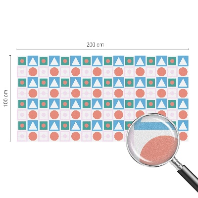 Mleczna naklejka na okno Abstrakcyjne wzory